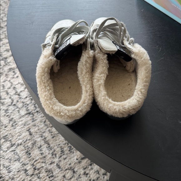 Sabot Shearling Sneakers Golden Goose in White - Picture 5 of 6